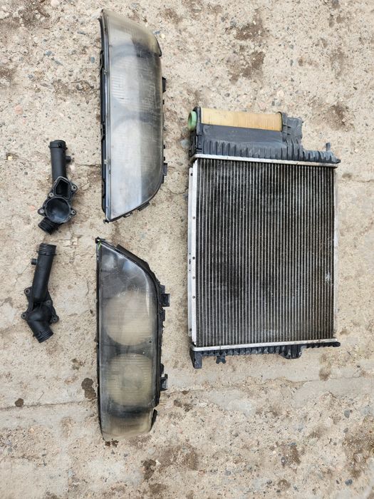 радиатор, фары, на bmw E39
