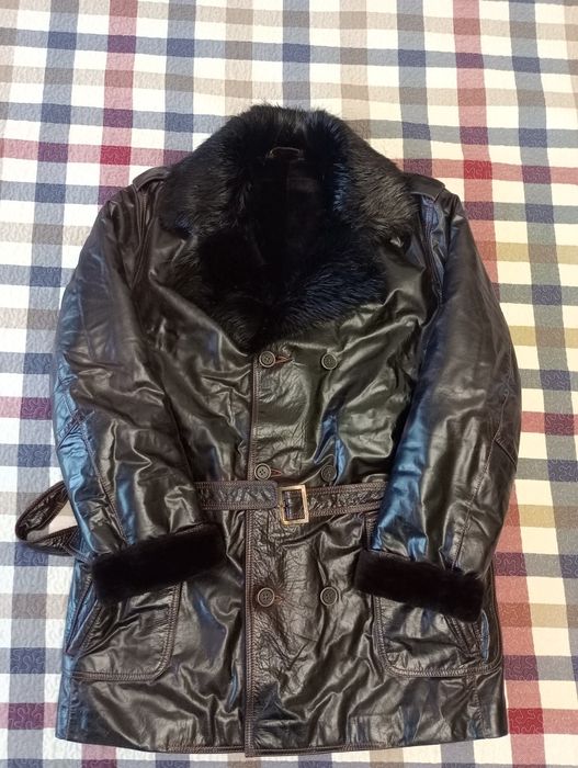 Кожаная дублёнка