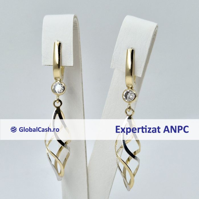 Cercei din aur de 14k, 3.11g | GlobalCash.ro #LU29307