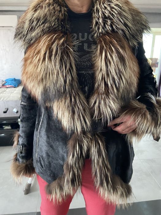 Кожено палто