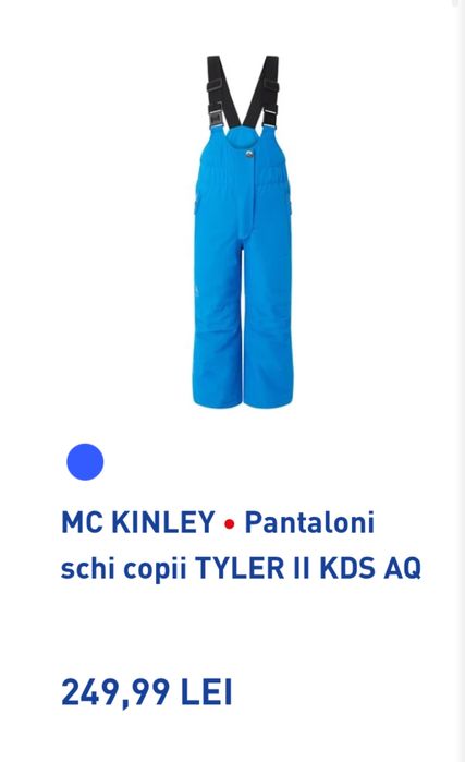 Pantaloni tip salopeta McKinley copii