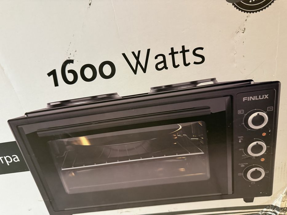 Готварска печка (мини) Finlux FMC-4535BF , 2 ток , Черен