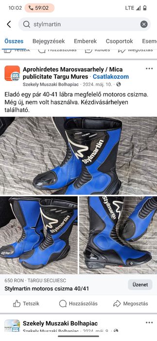 Cizme moto Stylmartin - Nou - Marimea 39/40