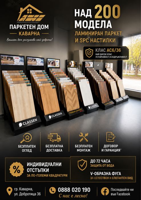 Ламиниран паркет/SPC