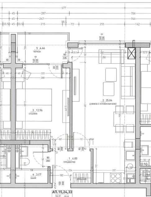 Продава се Двустаен апартамент в София, Малинова долина - 68 кв.м за 1552 €/кв.м - Снимка #2