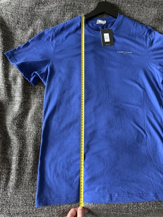 Tommy Jeans tricou albastru logo mic marimea M nou original