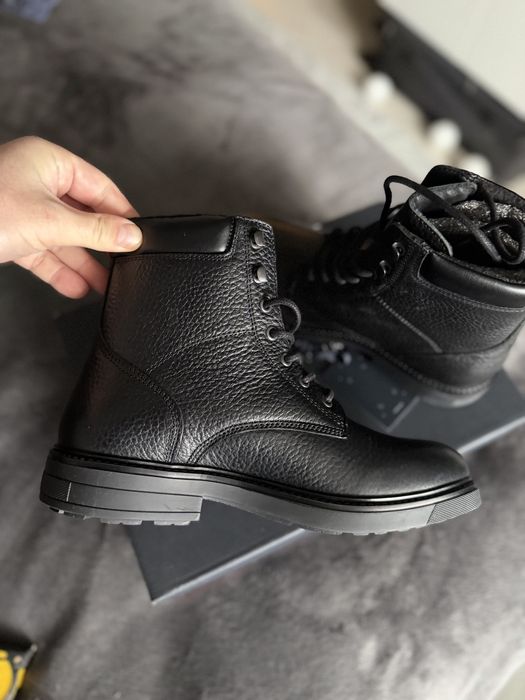 Tommy Hilfiger Outdoor ghete piele neagra interior captusit 41 noi