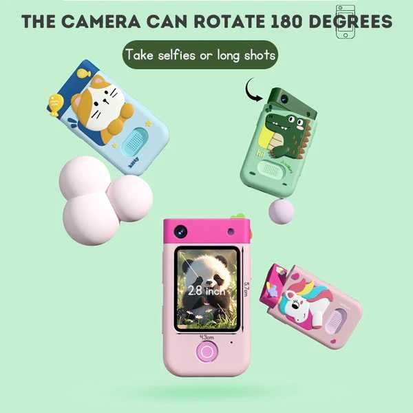 Образователен детски телефон с игри и 180° камера, Smart Phone за деца
