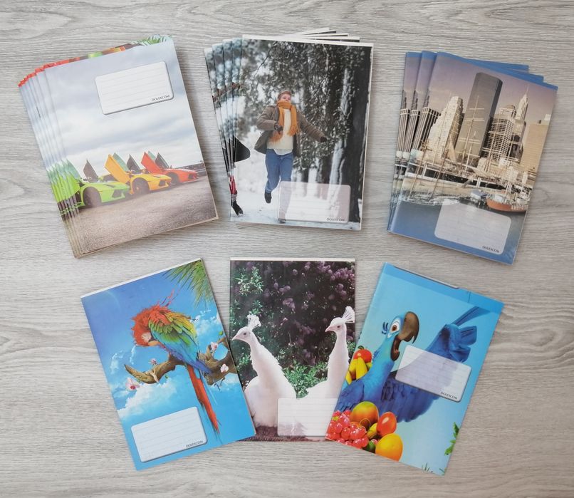 Vând set caiete : A5, geografie și muzică