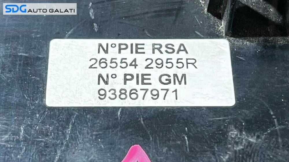 Stop Lampa Tripla Ceata Marsarier Mers Inapoi Stanga de pe Spoiler Bara Spate Renault Trafic 2014 - 2020 Cod 93867971 265542955R [L5352]