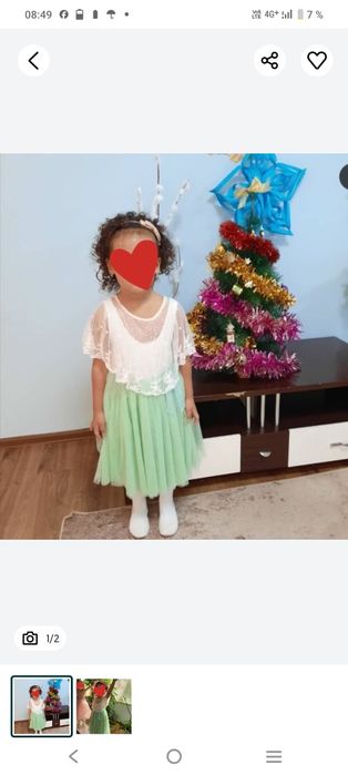 Детский вечерное платия