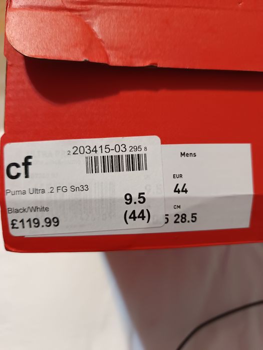 Puma Ultra 2FG negru măsură 44