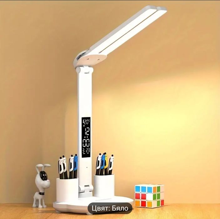 Led лампа за бюро със сензор и 3 режима на светлина