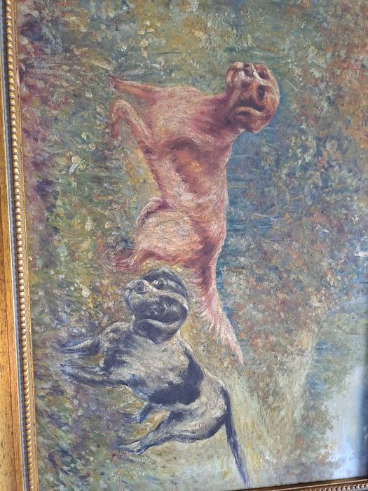 tablou pictura pe lemn reproducere E C Terry 64/48 cm