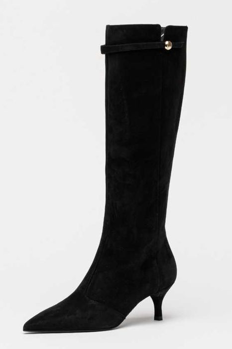 Furla, Cizme NOI mid-calf din piele intoarsa Sfera,37