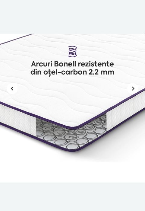 2 x Saltea 120x200, ortopedica, cu arcuri 18cm