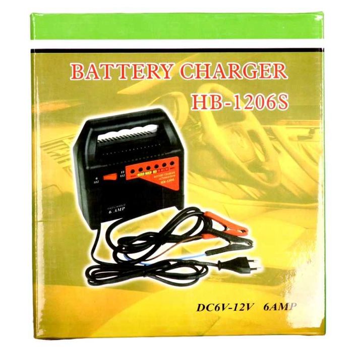 Зарядно за акумулатор NB - 1206S , 230VAC , 12VDC , 6A