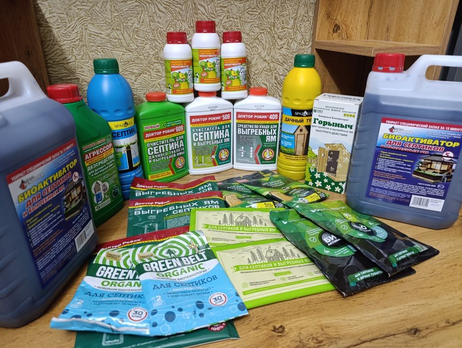 Биоактивторы для дачных туалетов и выгребных ям колец и септиков