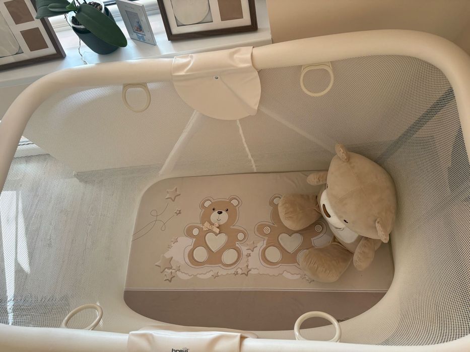 Бебешка кошара за игра с матрак