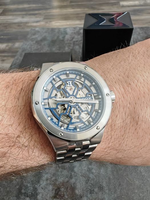 Edox Delfin Mecano 85303 3M BUIGB Скелетон като НОВ