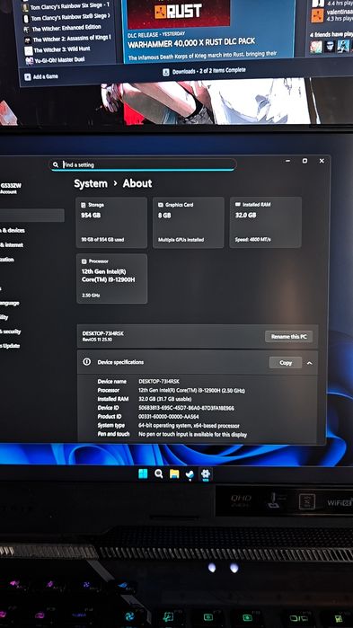 Laptop Gaming Asus Rog Strix i9 12 gen rtx 3070ti