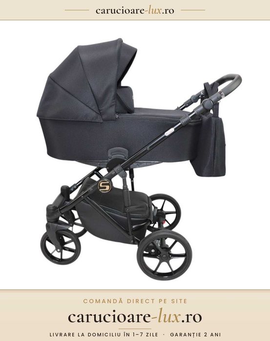 Cărucior 4 în 1 Sojan Stilo Standard Gri Antracit – carucioare-lux.ro