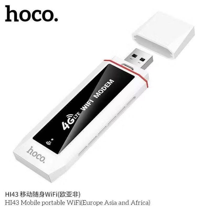Портативный Wi-Fi роутер HOCO HI43 4G LTE, модем с SIM - картой