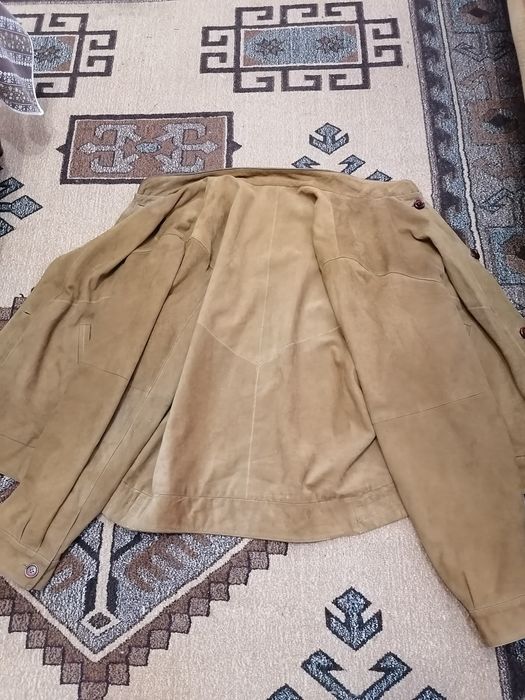 Haină de piele întoarsă (mărimea 58)