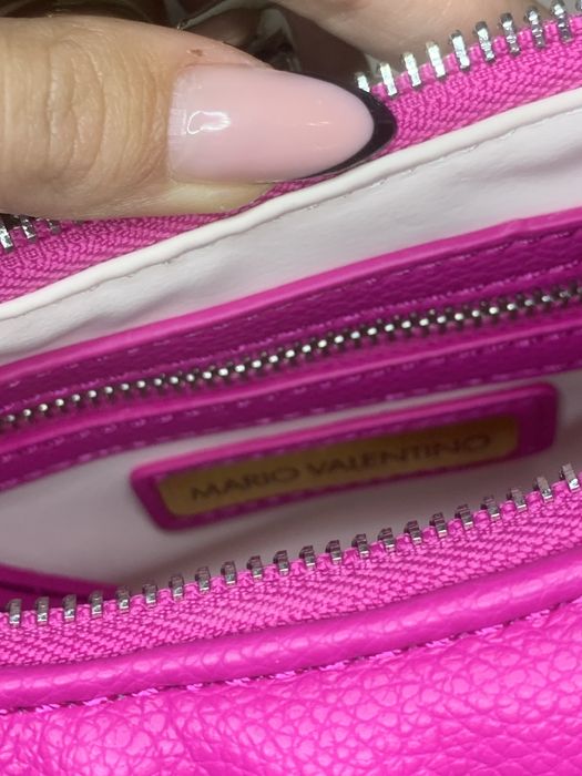 VALENTINO Чисто Нова Розова Дамска Чанта С Две Дръжки