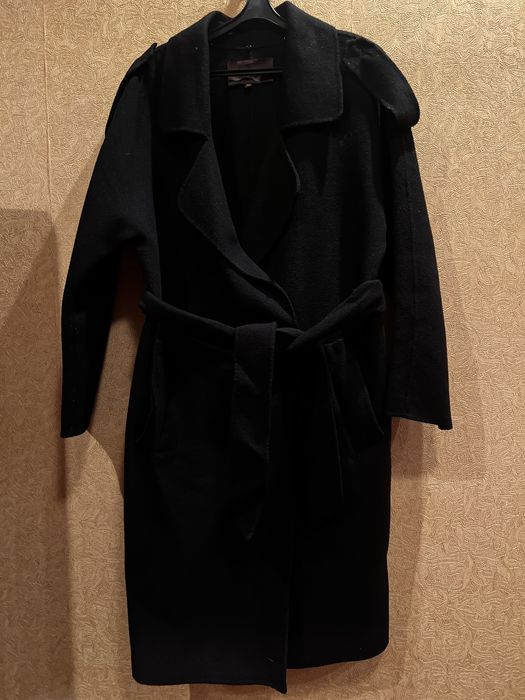 Пальто из тонкого кашемира французской длины