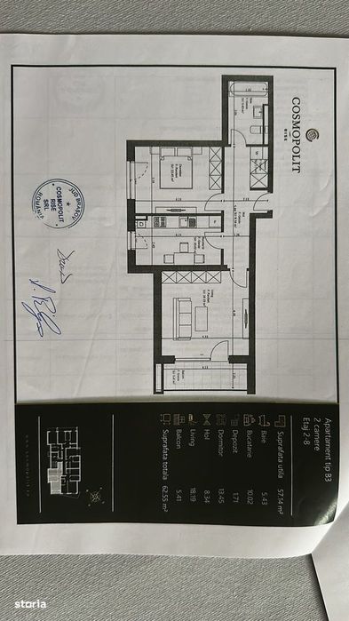 Apartament 2 camere Cosmopolit