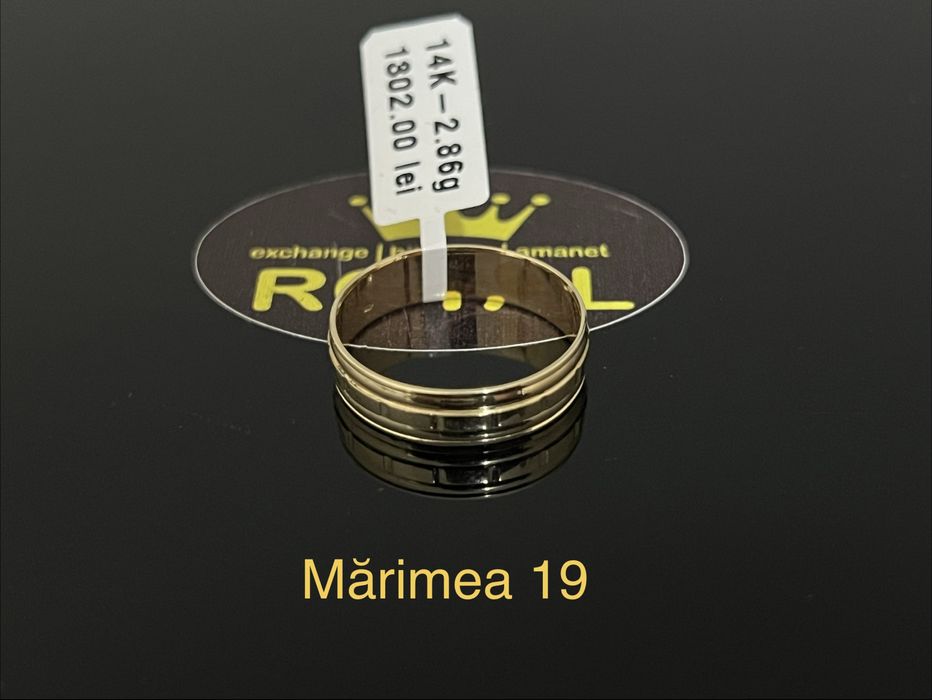 Bijuteria Royal CB : Inel stil Verigheta aur 14k 2,86gr
