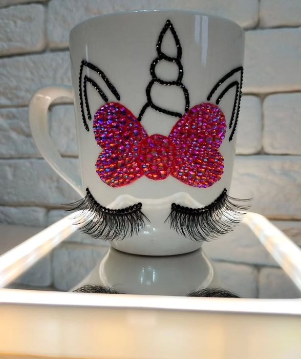 Кружки, чашки со стразами