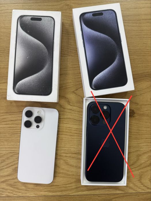 Бартер iPhone 15 pro 128gb  white 100% 0 cycle