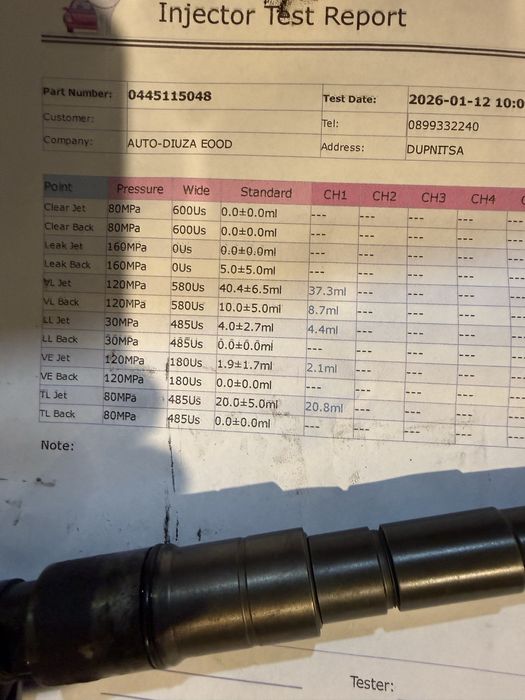 Пиезо дюзи БМВ с индекс 58