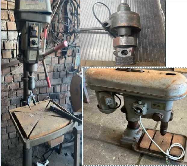 Masina de gaurit Optimum si cap de filetat ARCHER con morse 3