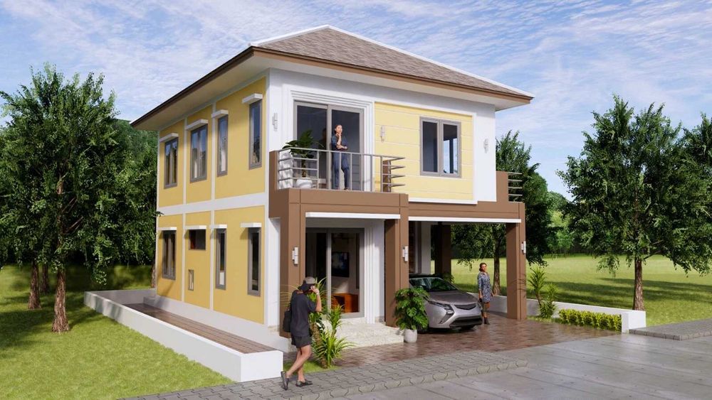 НА ИЗПЛАЩАНЕ - Двуетажна сглобяема къща с 4 спални, 160 кв. м