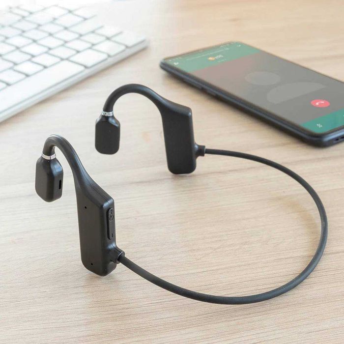 Casti wireless conductie osoasa sport 110mAh rezistente la apa
