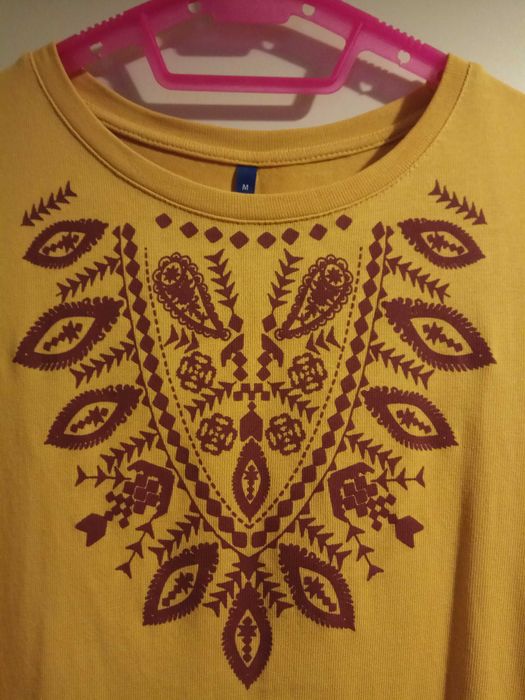 Bluza lunga, mustar, mar.S-M (36-38).