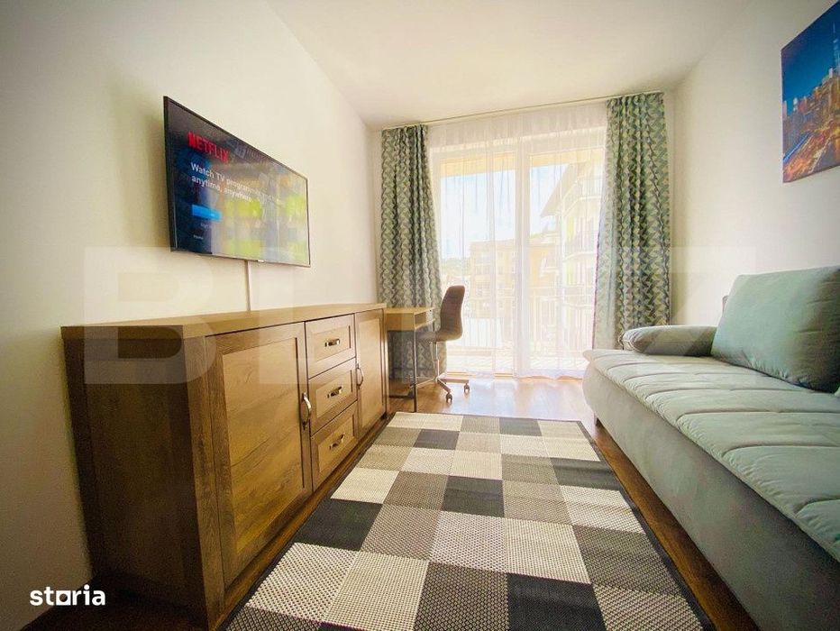 Apartament cu o camera, 40 mp, mobilat modern, zona strazii Porii