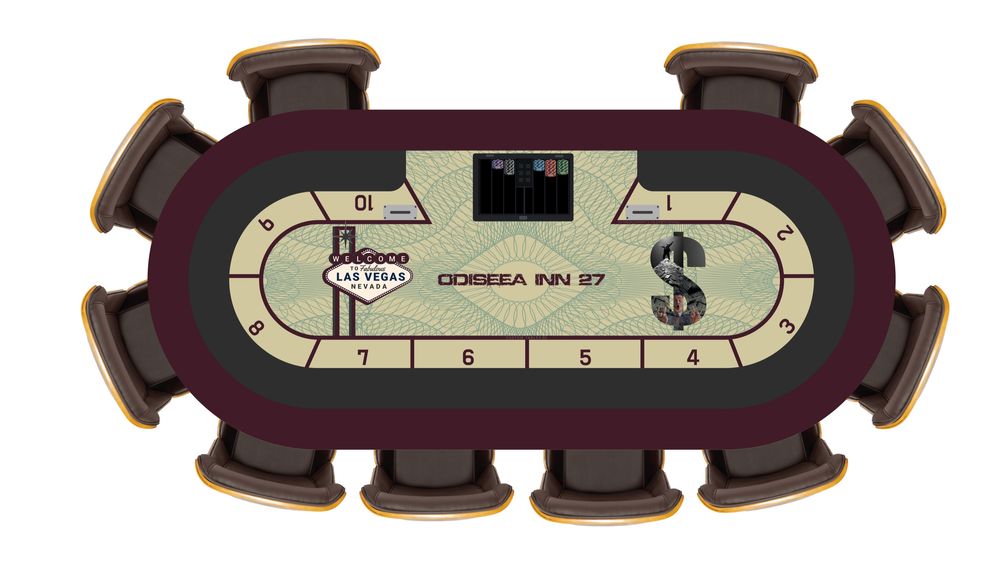 Masa de poker Las Vegas Ultimate la cerere customizata CustomTables.eu