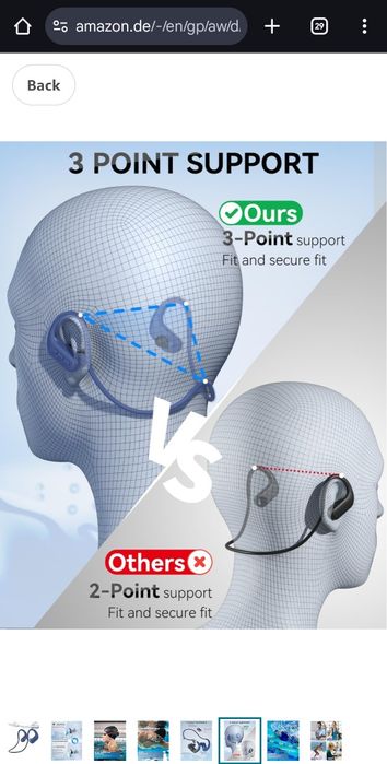 Sanoto слушалки за плуване