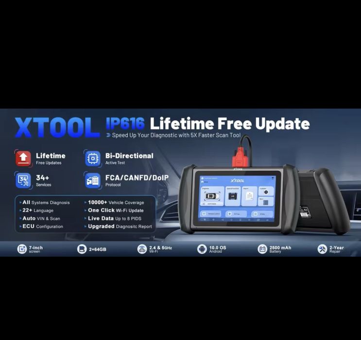 Tester diagnoza auto Xtool ip616