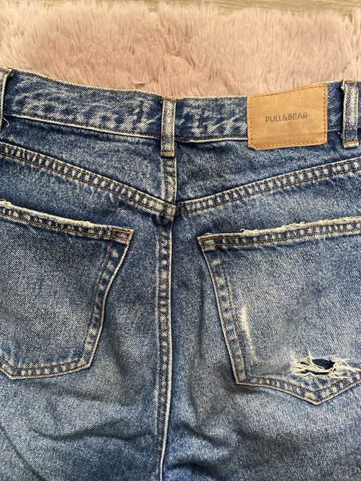 Blugi Mom rupti Pull&Bear