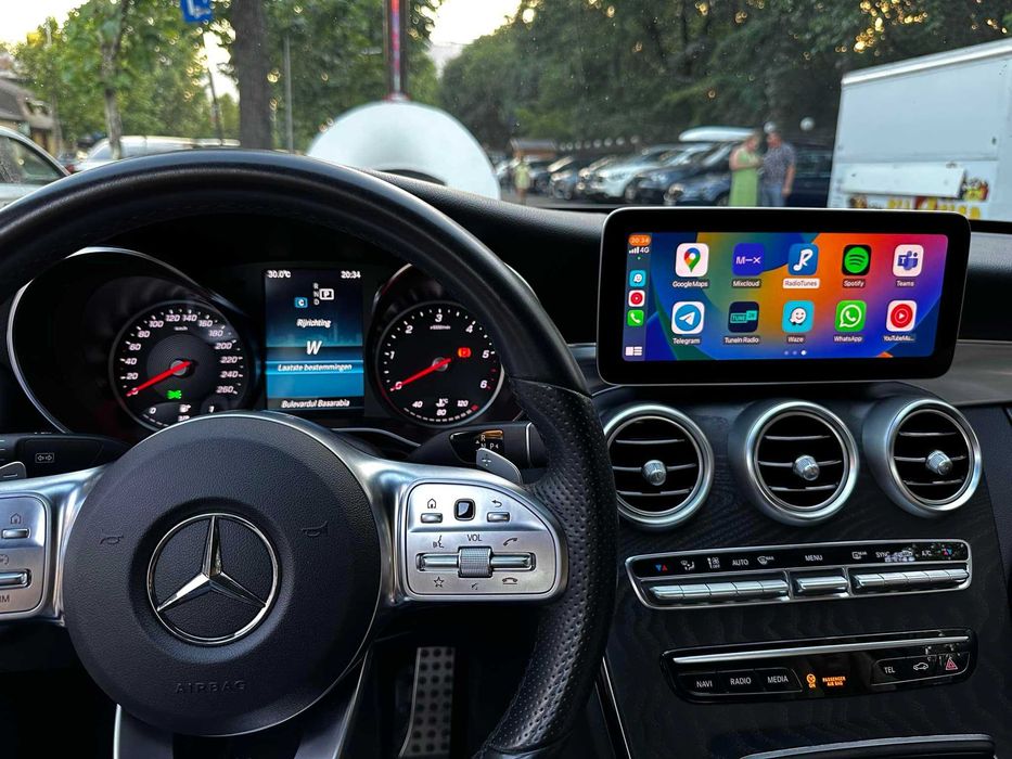 Activare Apple Carplay Android Auto Mercedes C Class w205 & GLC x253