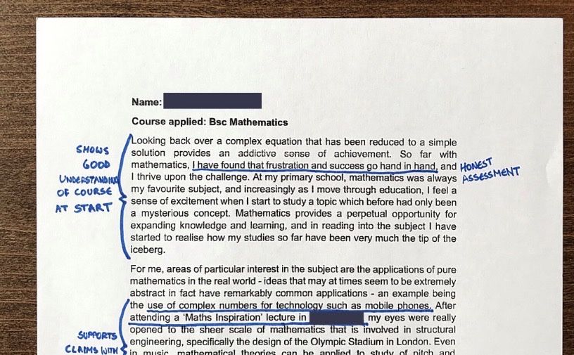 Personal Statement/Motivational Letter