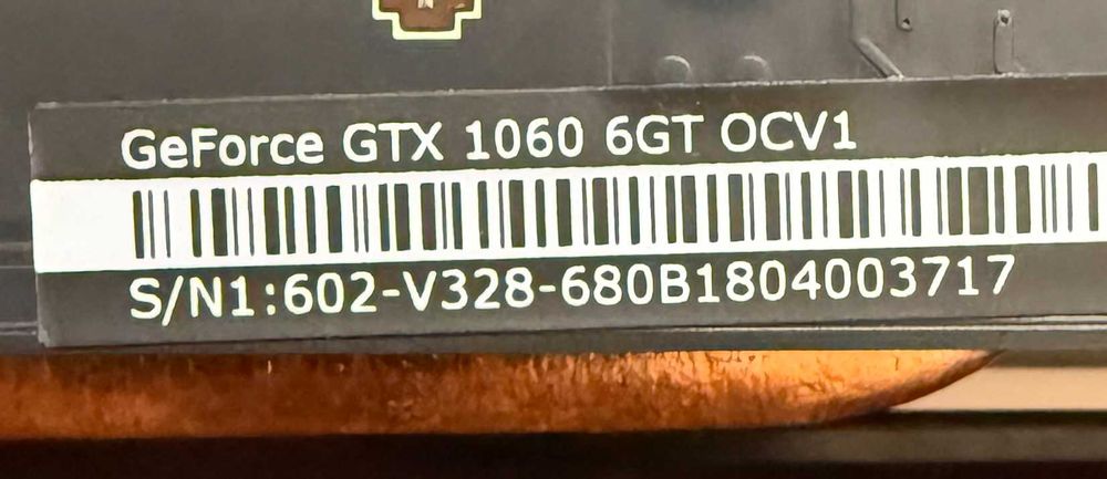 ТОП състояние Видео карта MSI GeForce GTX 1060 6GT OCV1 GDDR5
