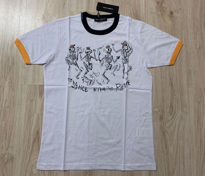 Нови мъжки тениски в четно и бяло Dolce Gabanna