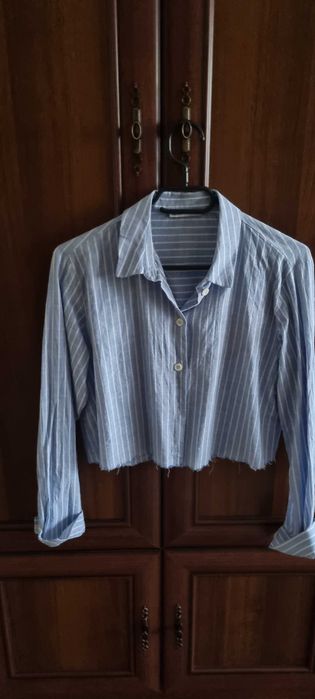 Camasa crop cu maneca lunga