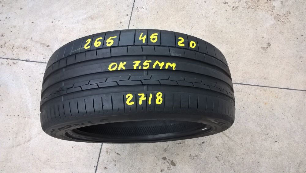 O anvelopa de vara 265 45 20 continental sportcontact 6 profil 7,5 mm